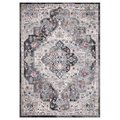 Pisos 7 x 9 ft. Montreal Medallion Area Rug, Gray PI1706204